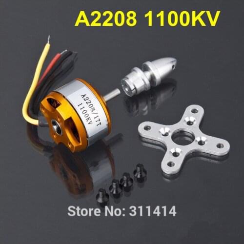 4sets/lot XXD A2208 1100KV Brushless Outrunner Motor 17T For RC Aircraft KK 4Axis QuadCopter UFO Multirotor + Free Shipping