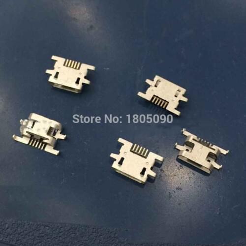 50pcs/lot Micro USB Jack Connector Heavy plate Female 5pin Charging Socket For Sony Xperia M C1904 C1905 Y515 V880 C2004 C2005