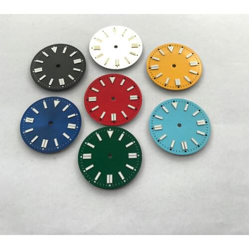 31mm Watch Dial Enamel Luminous Fashion Fit NH35/36 Eta2836/2824 Miyota8215/8205 Dg2813 Automatic Movement Wristwatches