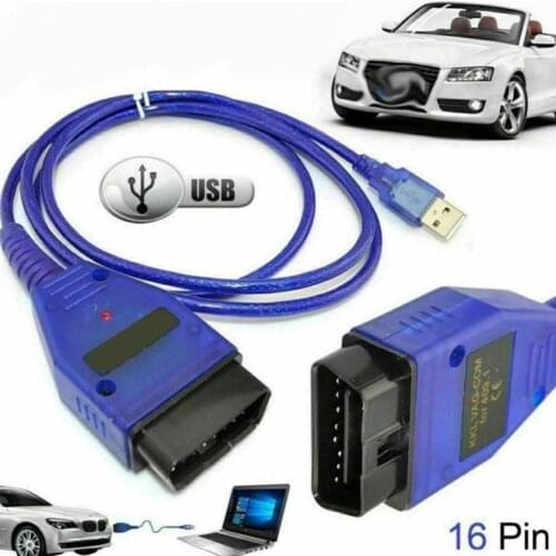 Vag-Com Interface Cable KKL VAG-COM 409.1 OBD2 II OBD Car USB Test Line Diagnostic Scanner Auto Cable Aux