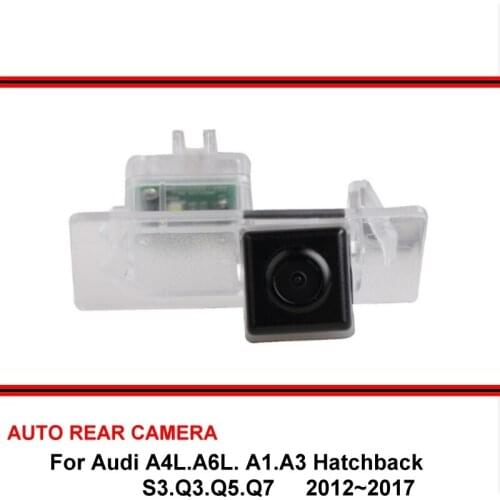 Fisheye SONY For Audi A4L A6L A3 A1 S3 Q3 Q5 Q7 2012-2017 Car Rear View Camera Backup Parking Camera LED Night Vision Wide Angle