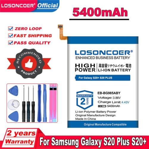 LOSONCOER Batteries For Phones Samsung Galaxy S20 Plus