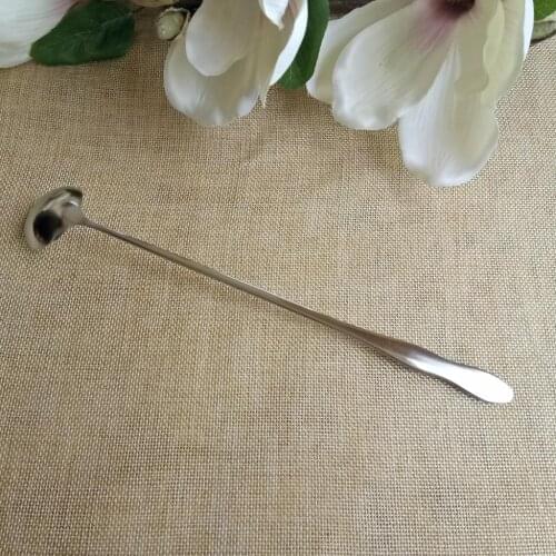 Stainless Steel 250mm Long Handled Mixing Spoons for Scoop Candle Wax Melting Wax Soap Base Stirring Spoons