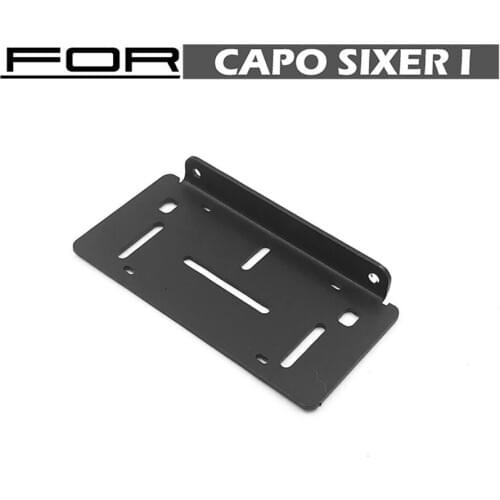 Metal Rear License Plate Assembly For 1:6 Scale Remote Control Toys Model CAPO SIXER SAMURAI JIMNY Accessory