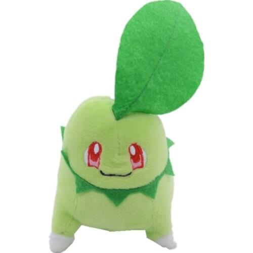 Pokemon Anime 10CM Cute Chikorita Plush Toy Soft Stuffed Plush Pendant Toy Kids Holiday Gift