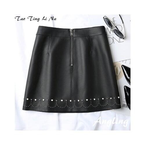 2020 New Fashion Genuine Real Sheep Leather Skirt J11