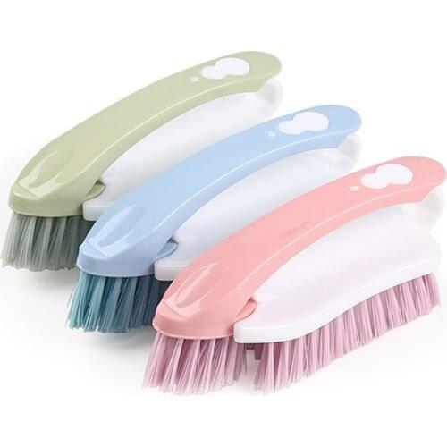 New 1PC 2 in 1 Home Plastic Scrubbing Cleaning Clothes Floor Jeans Shoes Brush