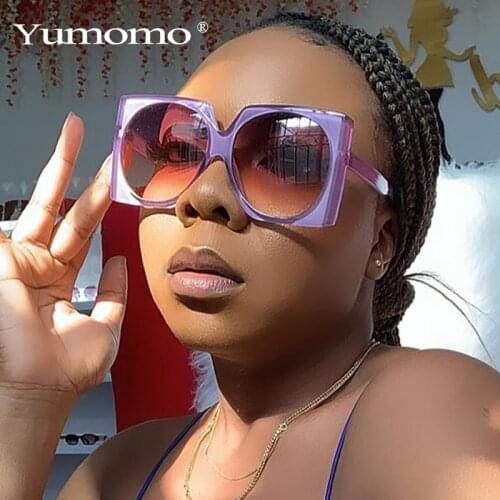 Classic Retro Square Oversized Sunglasses Women Fashion Vintage Brand Designer Sun Glasses Big Eyewear Shades For Female UV400