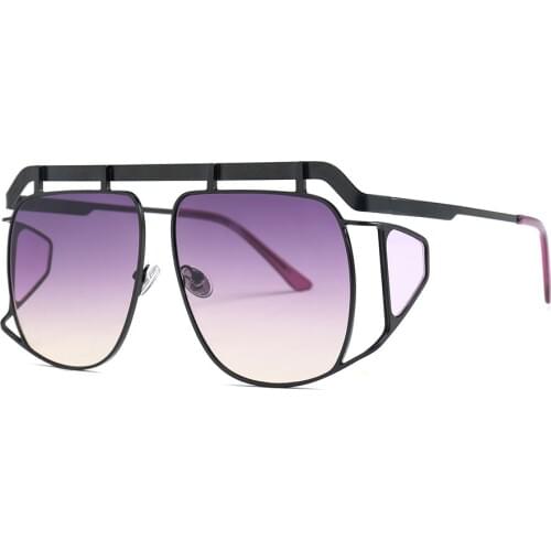 Fashion Square Sunglasses Women Brand Designer Oversized Unique Sun glasses Vintage Metal Frame UV400 Shades Oculos de sol