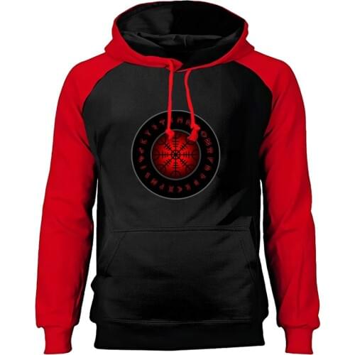 Winter Autumn Valhalla Pullovers Raglan Hoodies Men Odin Vikings Sweatshirts Lothbrok Lagertha Athelstan Hooded Sweatshirt Tops