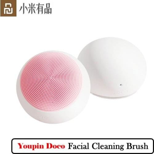 Youpin Doco Facial Cleaning Brush Deep Cleansing Face Soft Bristles Silicone Vibration Massage Electric Beauty Sonic Cleanser