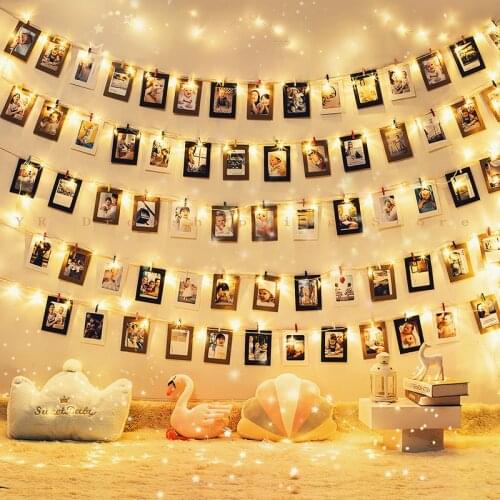 5/10M DIY Hristmas USB LED Light Garland Led Strings Fairy Light for Photo Clip String Light Battery Powered For Outdoor Bedroom