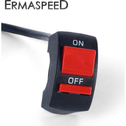 Universal 7/8'' 22mm Motorcycle Switch Handlebar On-Off Push Button Switch Controller Motorbike Scooter Bike ATV Accessories