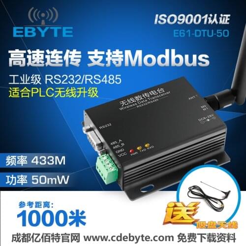 High Speed 433M Radio | Support Modbus| Wireless Module RS232/RS485| Control Instead of WIFI
