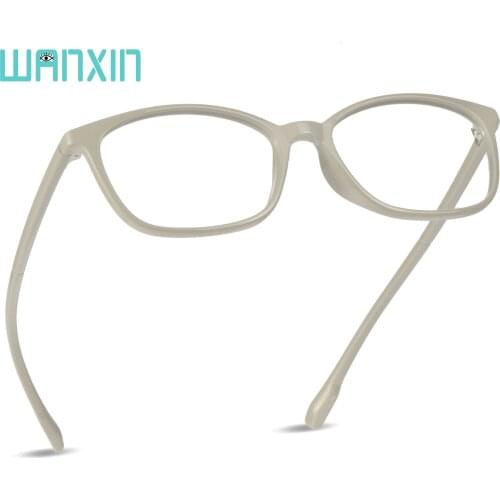 WANXIN Plastic Blue Light Blocking Glasses,Rectangle Computer Reading Glasses,Fancy Reading Glasses