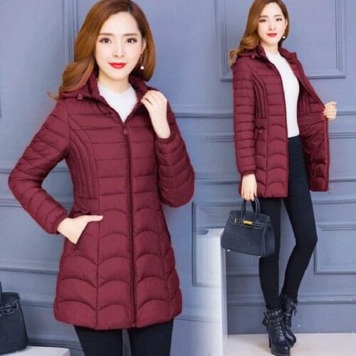 Plus Size 5XL Middle-aged Women Winter Short Jacket 2021 Hooded Cotton Coat Women Thick Casual Mother Winter Jacket Women Parka
