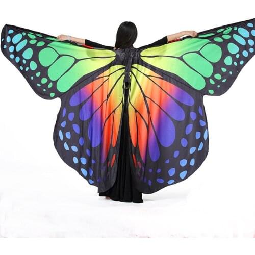 Belly Dance Butterfly Wings Bag Belly Dancing Costume Women Adult Bellydance Colorful Wings Robs