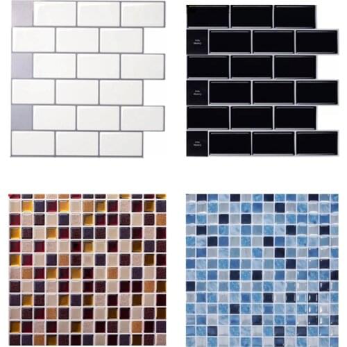 3D Brick Wall Stickers Wallpaper Decor Waterproof Wall Covering Wallpaper For Living Room Bathroom kitchen DIY Background