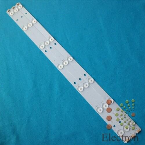 545mm*17mm LED Backlight Lamps Strips Aluminum plate with Optical Lens Fliter Large Size For 55'' TV Screen Monitor New 6pcs