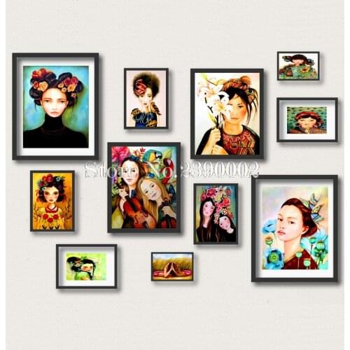 5D DIY Diamond Painting Cartoon Girl Full Posters Diamond Mosaic Cross Stitch Maria And Butterflies Needlework Home Decorative