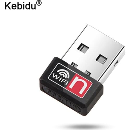 Kebidu MT7601 USB Mini Wireless Wifi Adapter Dongle Receiver Network LAN Card PC 150Mbps USB 2.0 Wireless Network Card