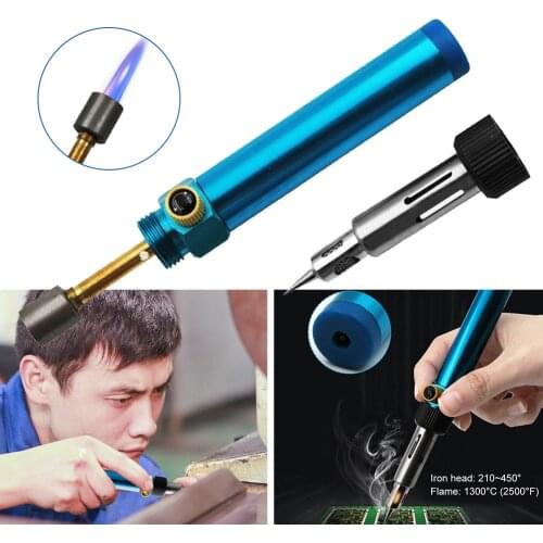Butane Gas Soldering Iron Cordless Welding Pen Burner Blow Butane Torch Soldering Iron Butane Tip Tool Welding Equipment Irons