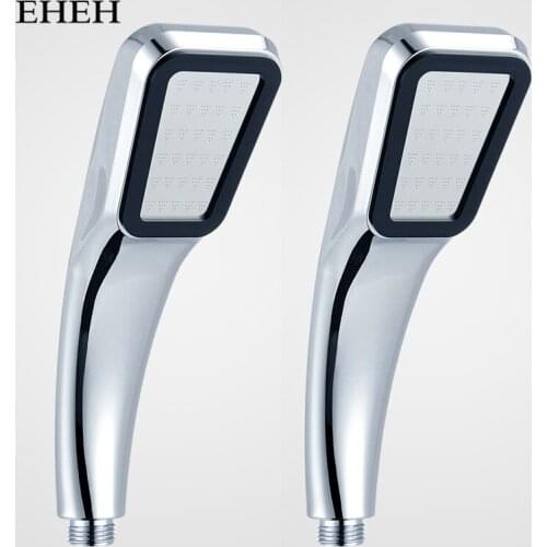 EHEH 2 Pcs 300 Holes High Pressure Shower Head Water Saving Rainfall Chrome Showerhead Bathroom Square Spray Nozzle