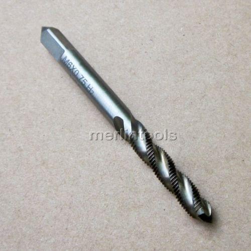 M6 x 0.75 Metric HSS Spiral Right hand Tap