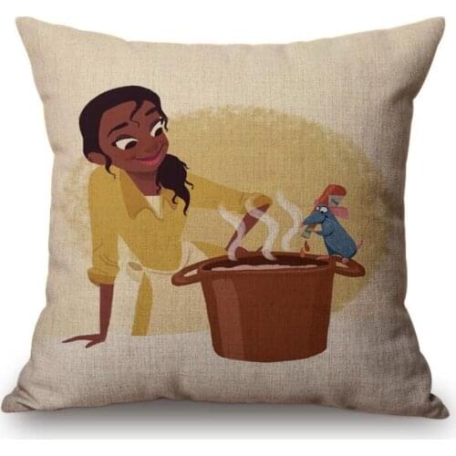 Africa Fashion Girls Cushion Cover Home Decor for Sofa Chair Car Decoration Pillow Case Cover Almofada Cojines 45x45cm