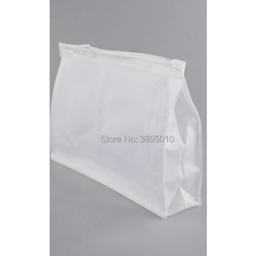 Half Clear+ Frosted Clothes Zip Lock Packaging For Underwear&Cosmetics Plastic PVC Bag Storage F878