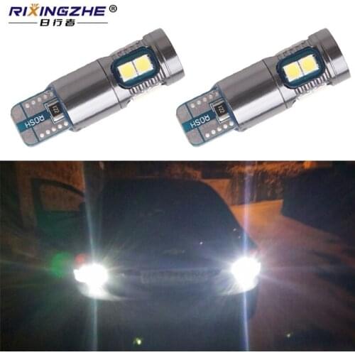 RXZ 2pcs canbus T10 194 268 LED Bulbs White 3030 9SMD W5W LED Bulbs Tail Parking clearance Lights 12V 6000K white Signal Lamp