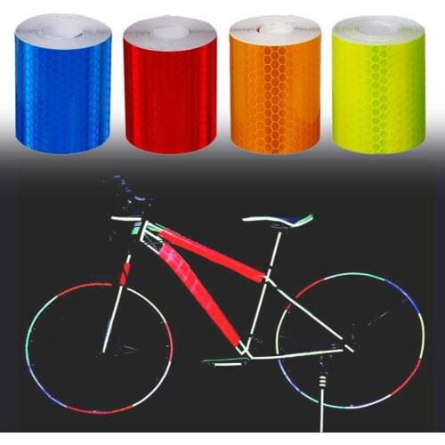 Bicycle Motorcycle Safety Mark Reflective Sticker Tape Adhesive Warning Decal