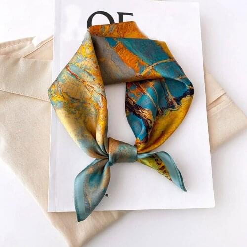 2021 women scarf summer 100% silk scarves shawls lady wraps soft pashimina female Echarpe beach stole bandana luxury brand