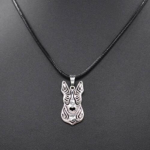 Womens Alloy Pet Dog Necklaces Loverss Bull Terrier Pendant Necklaces Drop Shipping