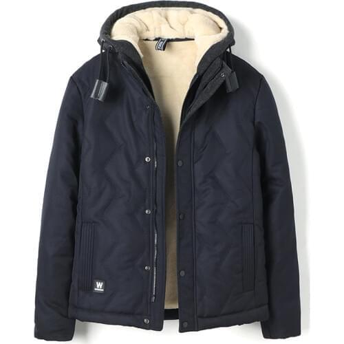 Winter Mens Hooded padded Clothes Short Thick padded Mens Casual Warm padded Mens