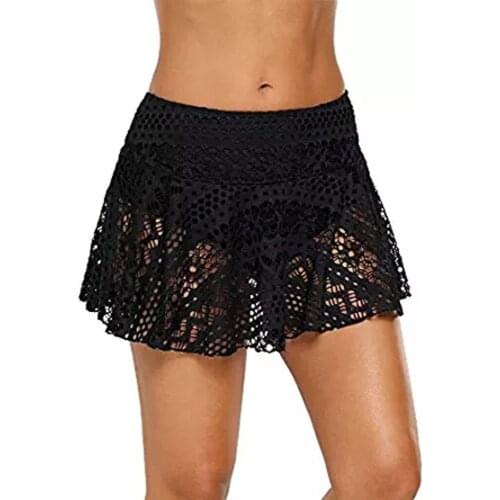 2019 Women Lace Crochet Bikini Trunks Swimsuit Swimwear Bottom Solid Swim Suit Beachwear Separate Brazilian Biquinis Monokini