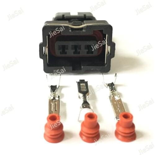 Automotive Wire Harness AMP 3 Pin Socket Female Connector 15305560