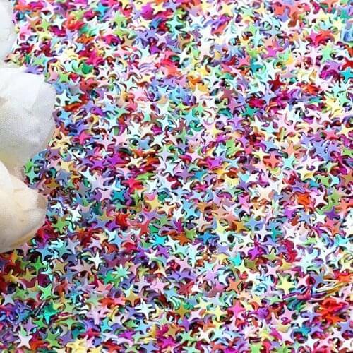 Pailettes 4mm Cross Star Sequins Shape PVC Sequin Paillettes Nails Art Wedding Decoration Confetti Kids DIY Accessories