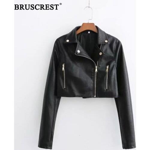 Женские короткие куртки BRUSCREST China At AliExpress