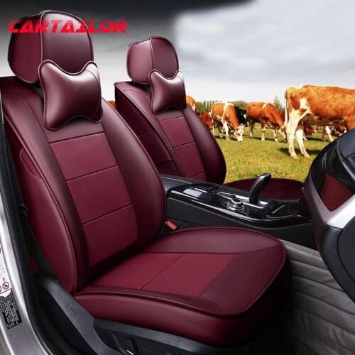 CARTAILOR Genuine Leather Car Seat Covers & Supports for Infiniti qx30 Cowhide Seat Cover Set Auto Accessories for Cars Seats