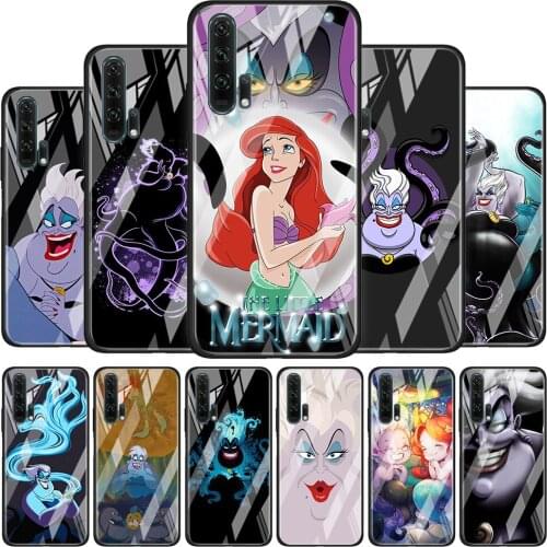 Tempered Glass Cover Ursula The Little Mermaid For Honor 30 20 10 9X 8X Lite Pro Plus Silicone Phone Case Coque Shell