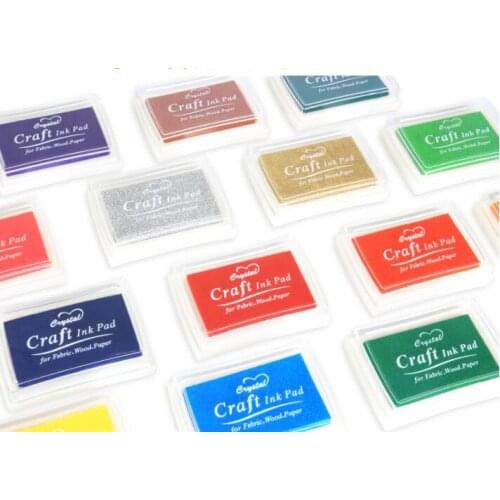 21 Colors DIY Craft Ink Pad Stamps Partner DIY Colors Finger Ink Pad for kids Scrapbooking Decoration