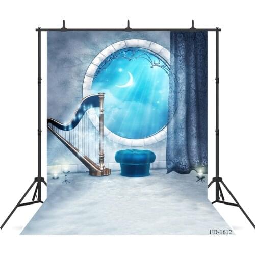 Window Photography Background for Photograph Accessories Child Kids Baby New Born Vinyl Cloth Printed Backdrop Photo Booth