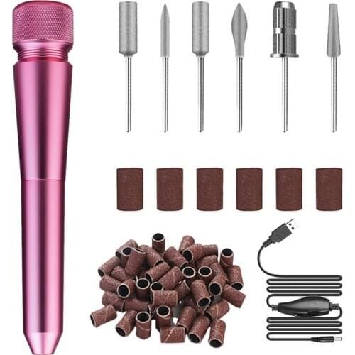 Portable Electric Nail Drill Machine USB Charging Nail Pedicure Machine Professional Nail Polishing Machine