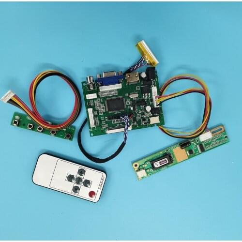 Kit Work for CLAA154WA01 1280x800 2AV VGA AV 30pin Controller Board remote driver panel HDMI-compatible LCD display moitor
