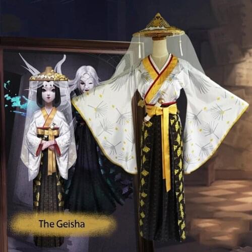 Game Identity V Cosplay Costumes The Geisha Michiko Cosplay Costume Hunter Rashomon Skin Kimonos Uniforms Suits Clothes Dress