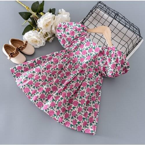 Newborn baby Girls summer clothes print princess dress for 1 year baby birthday girls clothing infant babies dresses dress