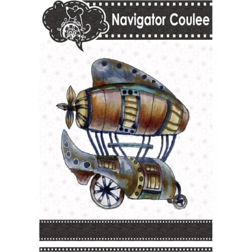 Steampunk vintage yacht metal cutting die, used for handmade greeting cards, frames, molds, embossed cutting die new style 2021