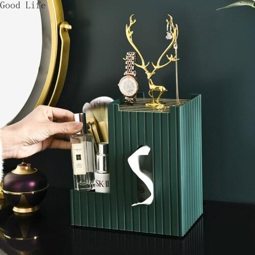 Nordic Minimalist Bedroom Elk Tissue Box Jewelry Cosmetics Finishing Storage Box Creative Multi-purpose Home Drawer Box