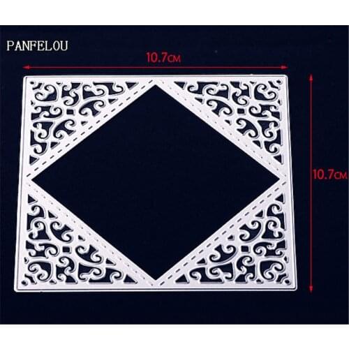 PANFELOU Within the four square Scrapbooking Easter card album paper die metal craft stencils punch cuts dies cutting